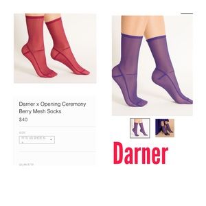 Darner x Opening Ceremony Mesh Socks - 2 pairs!